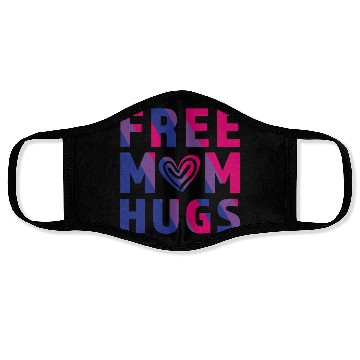 Discover Free Mom Hugs Bisexual Face Masks