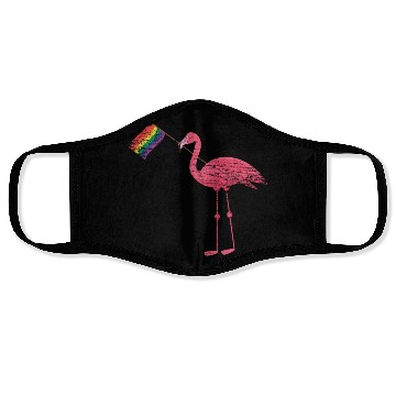 Discover Flamingo Rainbow Face Masks