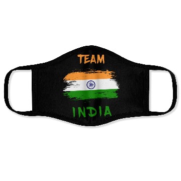 Discover Team India Design / Gift New Delhi Calcutta Face Masks