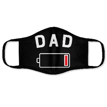 Discover DAD LOW BAT Face Masks