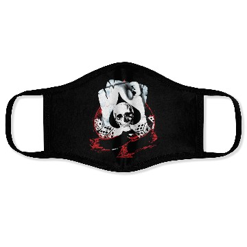 Discover Scorched Ace Of Spades Poker Dice Skull Face Masks