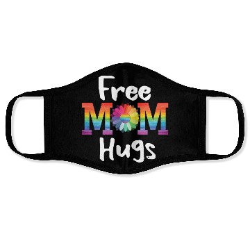 Discover Free Mom Hugs Daisy Flower LGBT Pride Parades Gift Face Masks