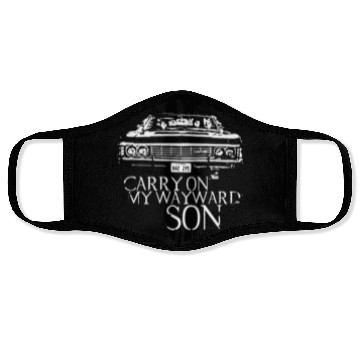 Discover Carry on my wayward son Supernatural Face Masks