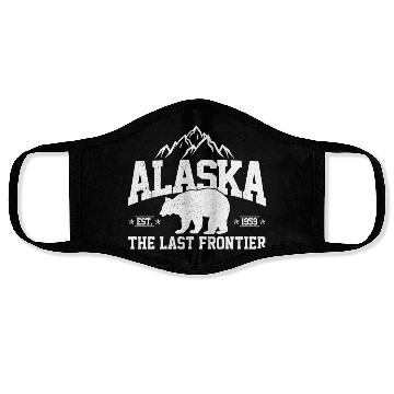 Discover Alaska - The Last Frontier Grizzly Bear Souvenir Face Masks