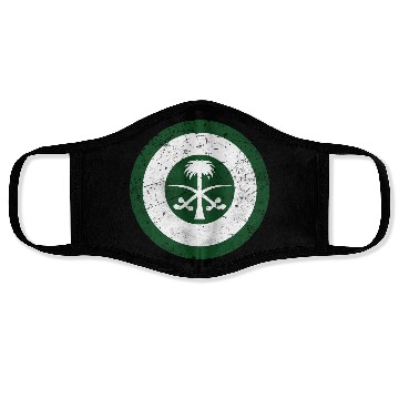 Discover Saudi Arabia Air Force Flag Roundel Face Masks