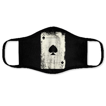 Discover Poker Ace Face Masks