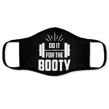 Discover Fitness Do It For The Booty Weightlifting Training Face Masks