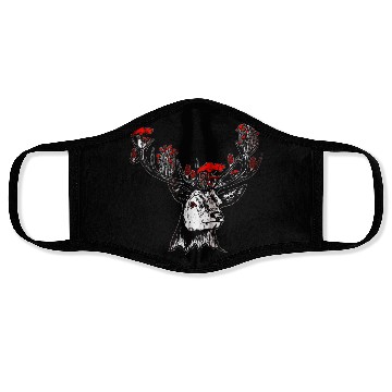 Discover Deer mushrooms Face Masks