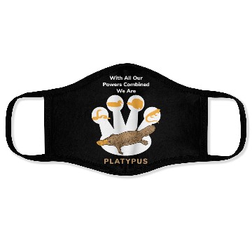 Discover Power Combined Platypus Platypus Platypus Mammal Face Masks