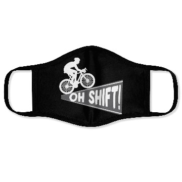 Discover Oh Shift Mountain Bike MTB Rider Biker Face Masks