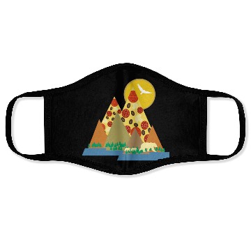 Discover The Pizza Mountains Face Masks