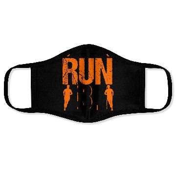 Discover Runner Running Half Marathon Quotes Gift Face Masks