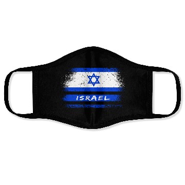Discover Israel Vintage Flag / Gift Jerusalem Face Masks