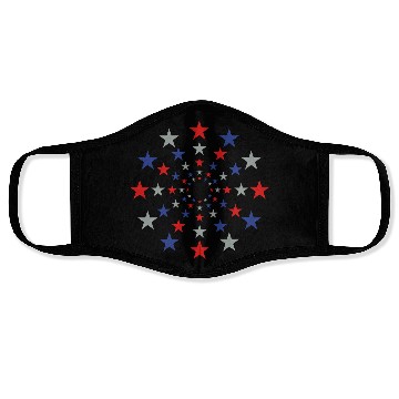 Discover STAR STARS AMERICAN EXPLOSION Vector B Face Masks