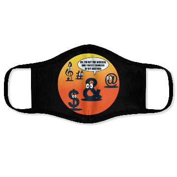 Discover Musician Character Language Funny Song Band Gift Face Masks
