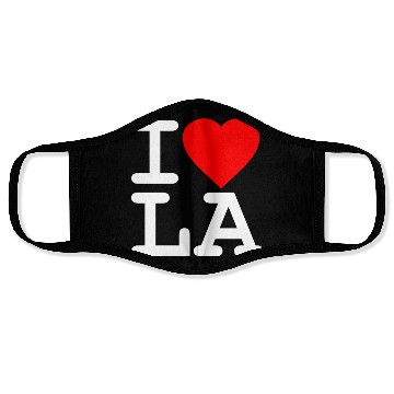 Discover I Love LA Los Angeles Face Masks