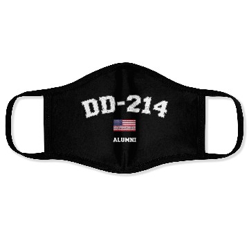 Discover Dd 214 Us Armed Forces Alumni Usa Flag Vintage Face Masks