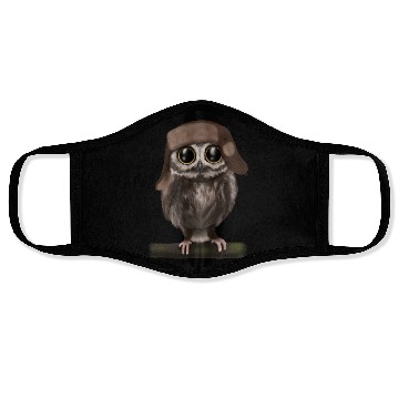 Discover Owl - Ushanka big eyes Face Masks