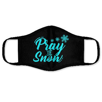 Discover Pray for Snow Snow White Christmas Praying Face Masks