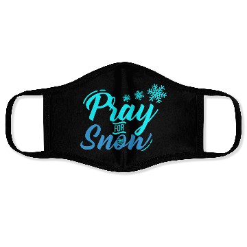 Discover Pray for Snow Snow White Christmas Praying Face Masks