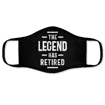 Discover The Legend Has Retired - Retirement Gift Face Masks