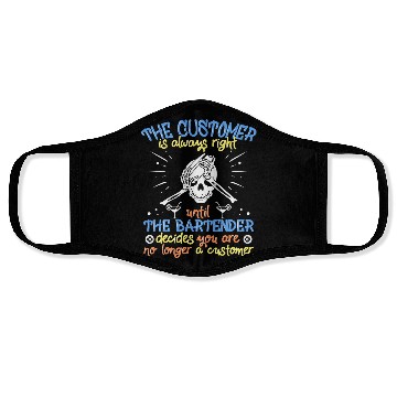 Discover Funny Bartender Face Masks