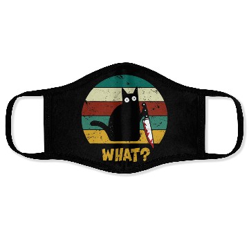 Discover WHAT Murderous Cat With Knife Vintage Halloween Face Masks