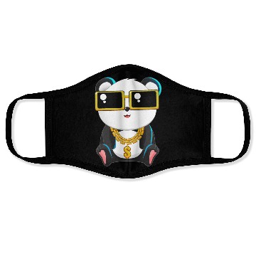 Discover Panda Bear Gangster Chibi Anime Gangsta Lover Face Masks