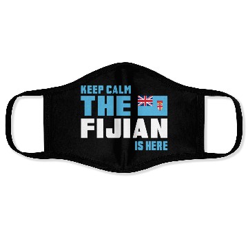 Discover Keep Calm Fiji / Gift Flag Face Masks
