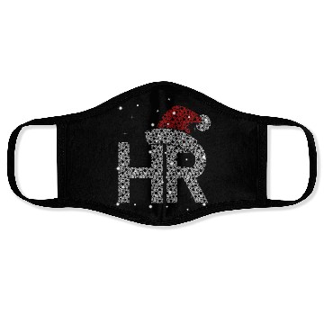 Discover Human Resources Christmas Santa Claus Hat Xmas Face Masks
