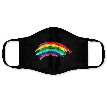 Discover Vintage Full Rainbow Face Masks