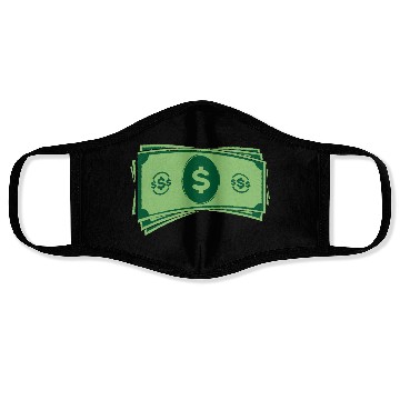 Discover Dollar Money Dollars Cash Face Masks