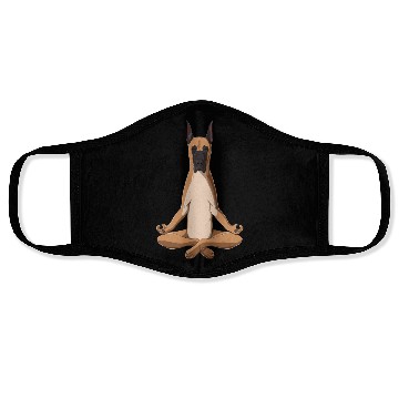 Discover Yoga Great Dane Dog Face Masks
