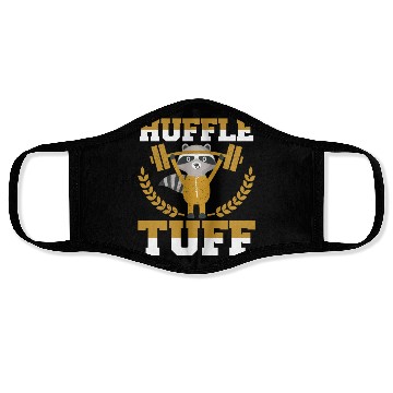 Discover Huffle Tuff Funny Weightlifting Gym Memes Face Masks