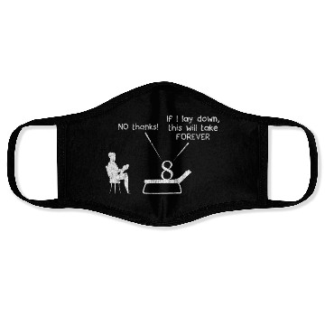 Discover 8 Eight Infinity Therapist Math Mathematics Meme Face Masks