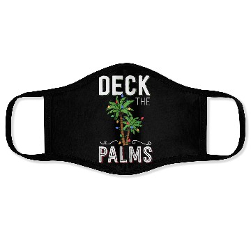 Discover Deck The Palms Tropical Hawaii Christmas Palm Face Masks