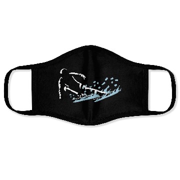 Discover ski, skiing Face Masks