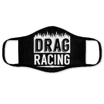 Discover Cool Drag Racing Tribal Flames Drag Racing gift Face Masks