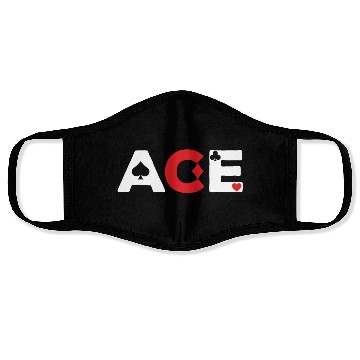 Discover Cool Ace Poker Card Poker Players gift Face Masks