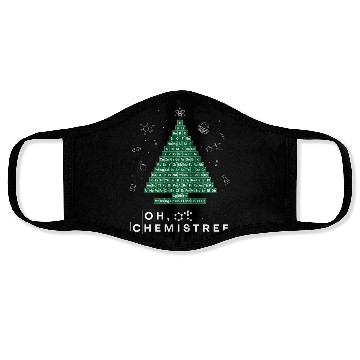 Discover Chemistree Christmas Tree Periodic Table Chemistry Face Masks