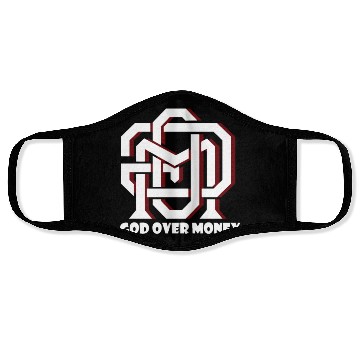 Discover God Over Money Face Masks