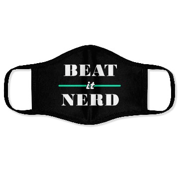 Discover Beat It Nerd 2 Face Masks