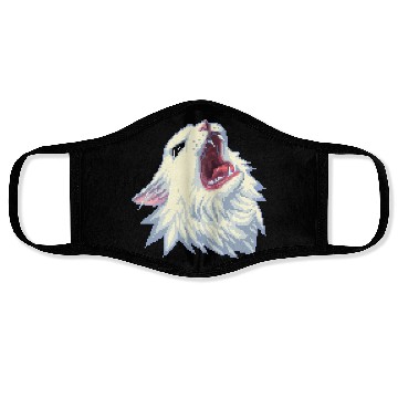 Discover 8 bit Screamin Thurston the Cat meme 2 Face Masks