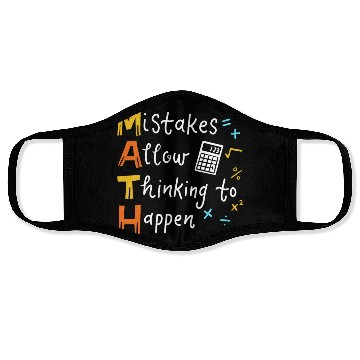 Discover Math Teacher Face Masks