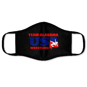 Discover team Albm usa wrestling med hr Face Masks