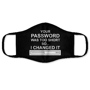 Discover Computer Hacker Cybersecurity Your Password Was Face Masks