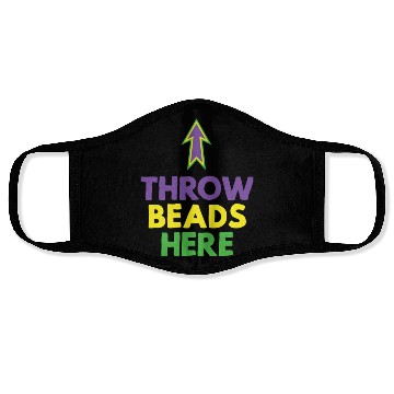 Discover Throw beads here mardi gras party themed Face Masks