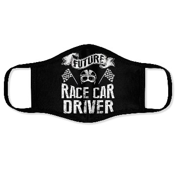 Discover Future Race Car Driver for kids Face Masks