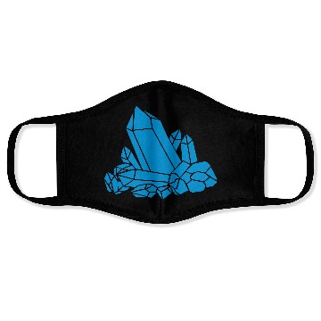 Discover Blue crystal clipart Face Masks
