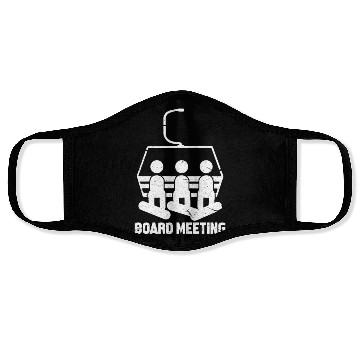 Discover Snowboarding Board Meeting Face Masks